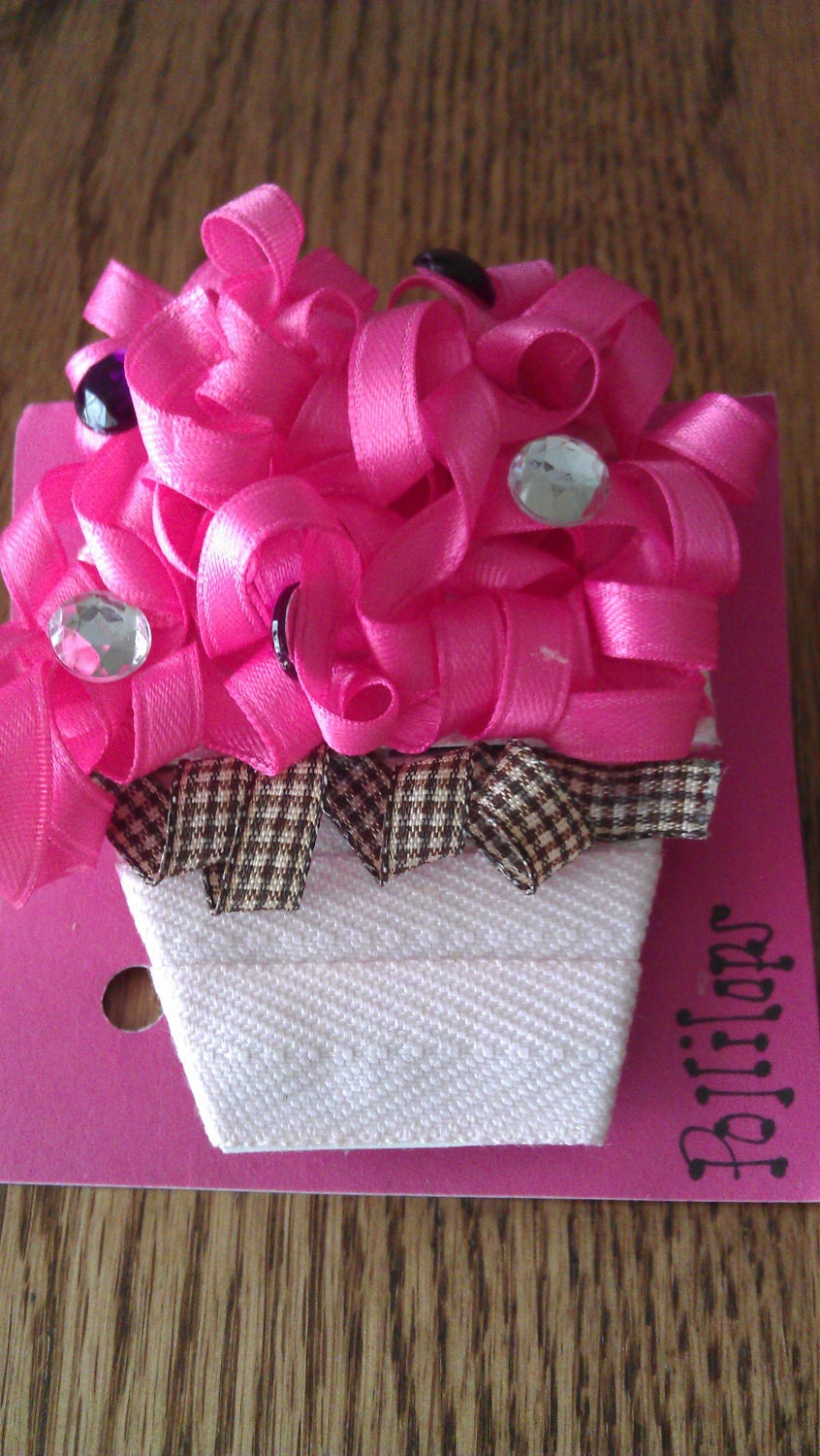 Cupcake Hair Bow