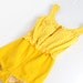 1960s Yellow Polka Dot Onepiece Bathing Suit / Small - Medium