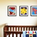 Baby nursery art. Sea creature prints, beach art for kids. Children art marine life. Children bathroom prints. 4 8x10 prints by wallFry