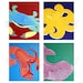 Bathroom art, bathroom prints. Kids bathroom children art. Baby nursery art. Underwater, sea creatures, beach. Four 8x10 prints by WallFry