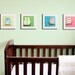 Nursery art Owl prints for children. Owls For boys girl baby nursery. 4 - 8x8 (or 8x10) prints of owls in trees for kids rooms and playrooms