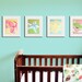 Baby nursery art. Sea creature prints, beach art for kids. Children art marine life. Children bathroom prints. 4 8x10 prints by wallFry