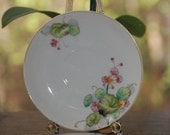 vintage UCAGCO Occupied Japanese saucers, set of 4 gilded florals - pink, orange and green, breast cancer fund