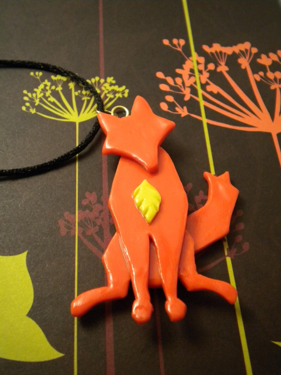 Aesops Fox Necklace - Custom Colors Available - A Portion of the Proceeds Go To Charity