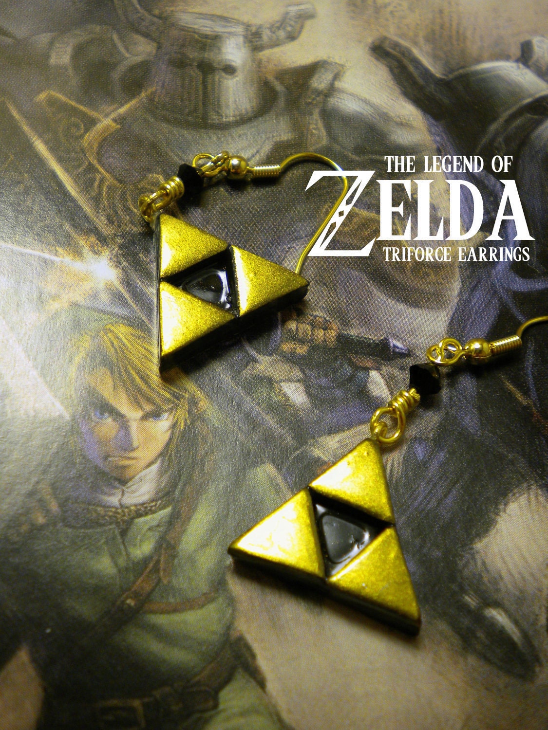 Triforce Earrings - Legend of Zelda - Nintendo - A Portion of the Proceeds Go To Charity