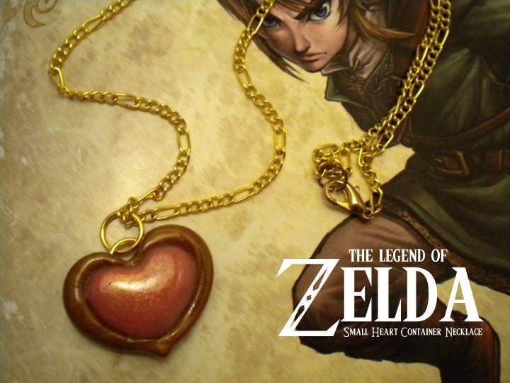 Small Heart Container Necklace - Legend of Zelda - Nintendo - A Portion of the Proceeds Go To Charity