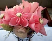Origami Kusudama Floral Arrangement Color Customized