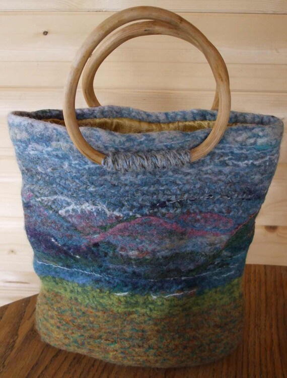 Scotland mountain moor and loch handbag