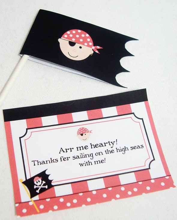 Pirate Favor Tags- DIY Printable Parties