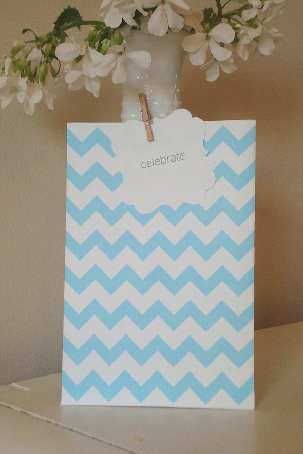 Chevron Treat Bags/Favor Bags