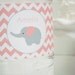 Baby Elephant Bottle Wrappers CORAL - DIY Printable Parties