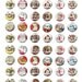 Vintage Christmas Kittens One Inch Circle Graphics Digital Collage Sheet Printable Unlimited Scrapbooking Free Shipping