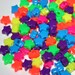 90 Neon Star Beads in Rainbow