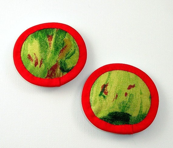 Catnip Toy 2 Pack - Red and Green Mini Disks