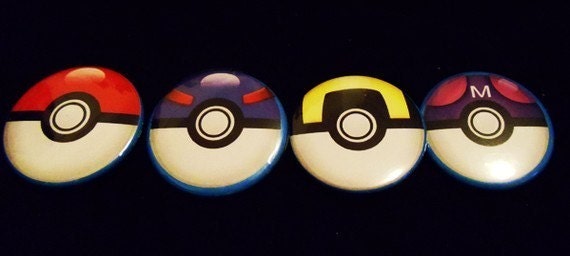 Pokeball buttons, gen 1