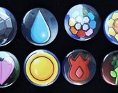Indigo League Buttons