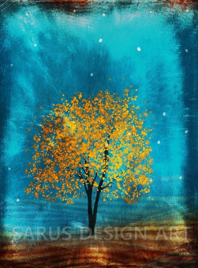 Golden Leaves -- 11x14