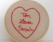 Personalized Embroidery Hoop Art