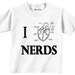 I (ANATOMICAL) HEART DOCTORS, Nurses, Nerds - Funny - Any Size Infant or Toddler Onesie or Tshirt
