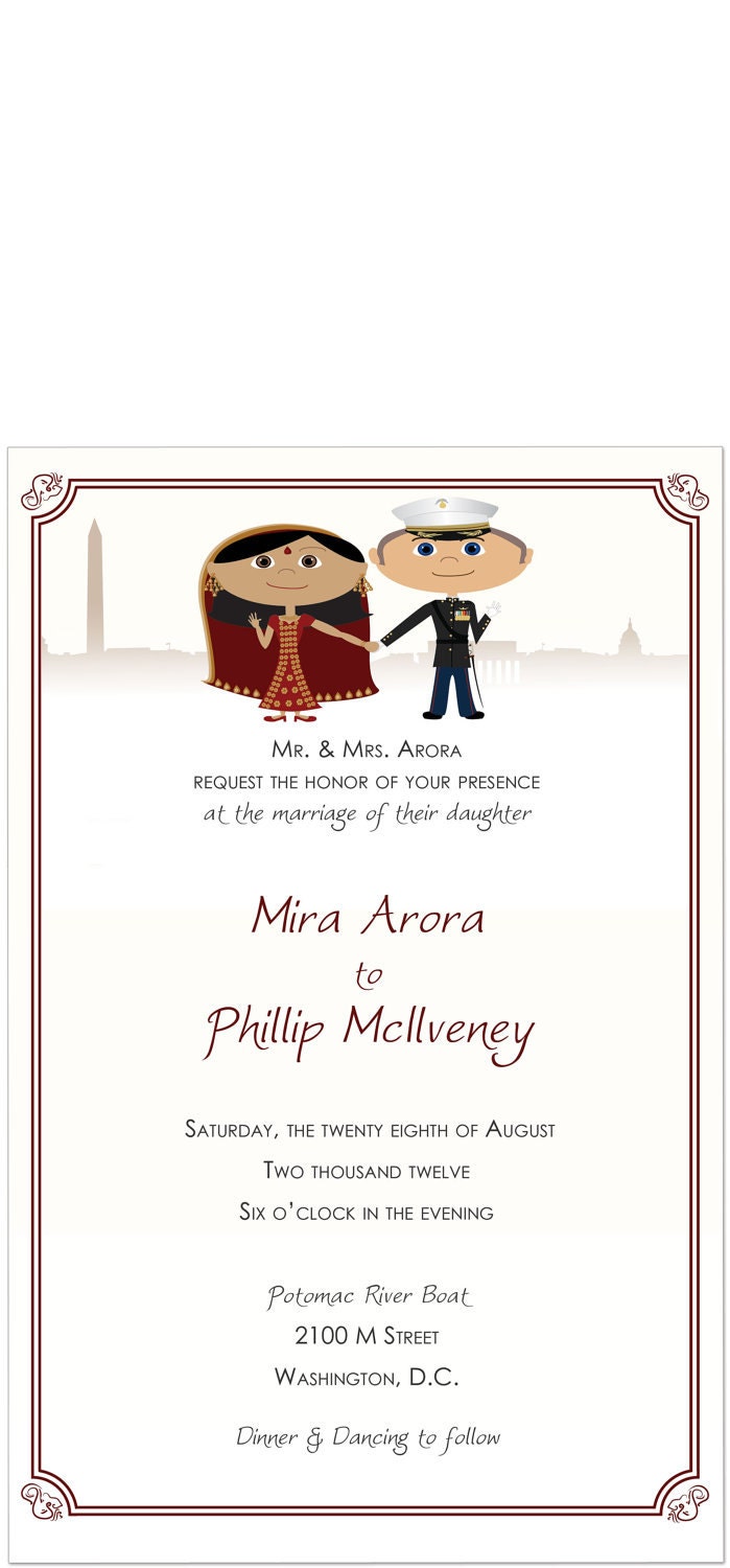 Indian Wedding Invitations & RSVP Cards