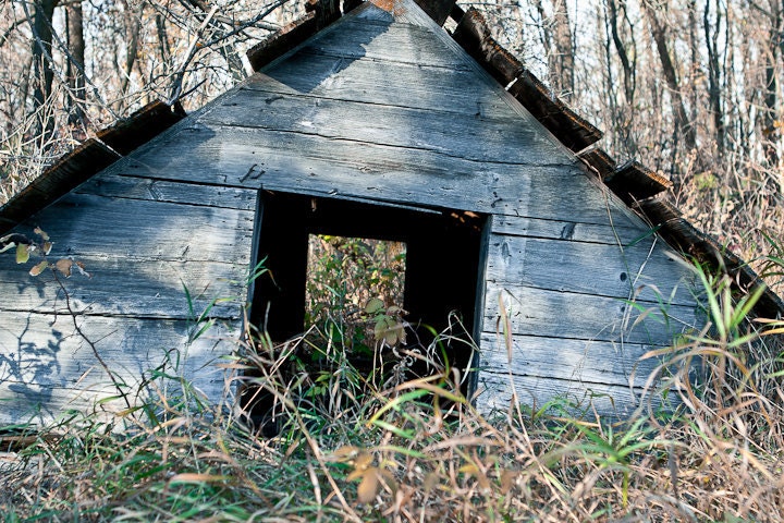 Photo of Old Building in Country Entitled Time's Threshold  - 8 X 12