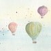 Riding in the Sky - Watercolor Print
