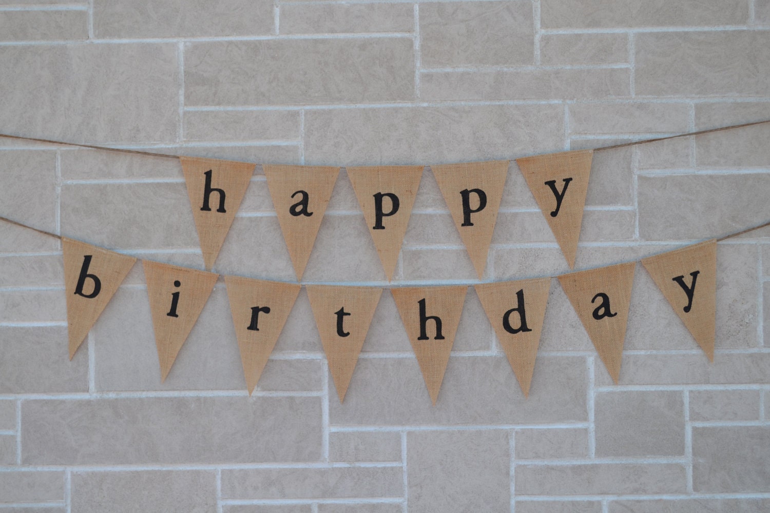 Birthday Banner  ...  Happy Birthday Banner  ...  Burlap  ..  Banner  ..  Happy Birthday