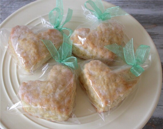 Edible Party Favors heart shaped mini scones - wedding bridal shower favors made from all natural ingredients Il_570xn
