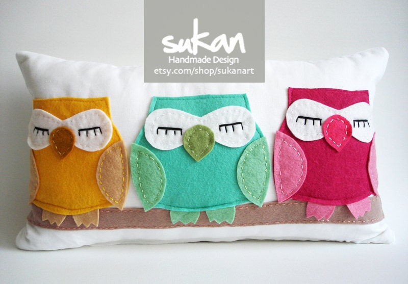 Sukan / Owls Pillow Cover - 12x20