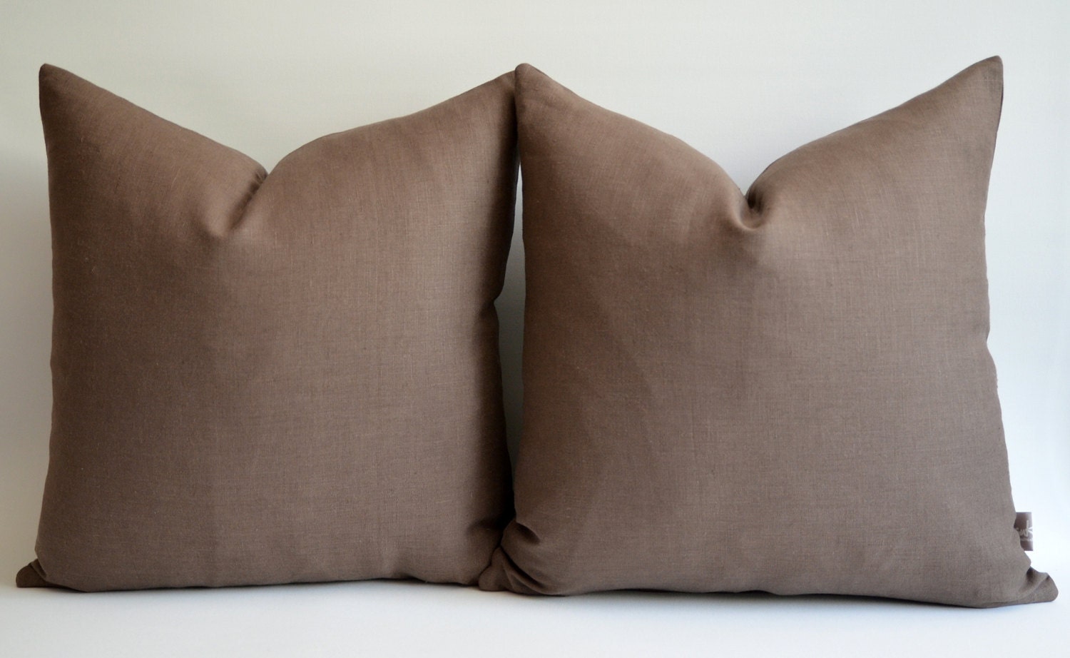 Sukan / 1 Piece Linen pillow cover soft brown - decorative covers - throw pillows - shams - 24x24 pillows