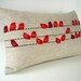Birds- Linen pillow cover-12x20