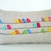 Sukan / Color Birds  RAW Linen Pillow Cover - 12x20 inch