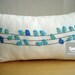 Sukanart / Birds white linen pillow cover - linen pillows - linen pillowcases - linen pillow shams - lumbar pillow