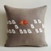 Sukan / Birds Linen Pillow cover - linen pillow covers - linen pillows - linen pillowcases - linen pillow cases luxury -