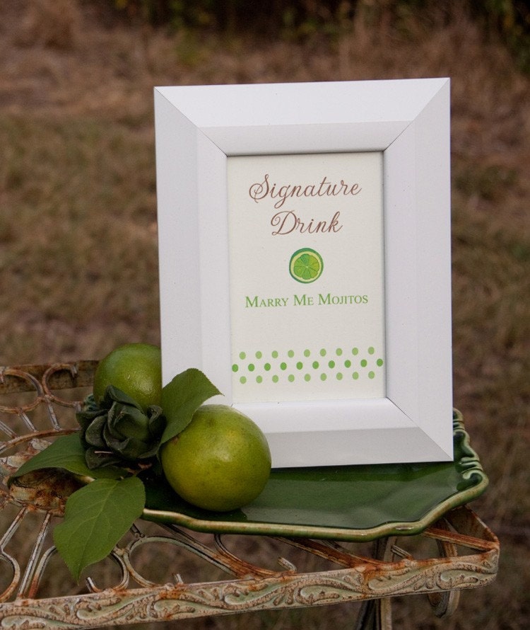 Lime Drink Card - (Print At Home)