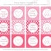 Instant Download-Valentines Day Collection-Cupcake Toppers:PINKS-Printable PDF