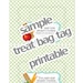 Teacher Gift: You Touched My Heart Treat Bag Tags - Printable PDF
