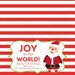 Christmas Treat Bag Tags: Santa - Printable PDF