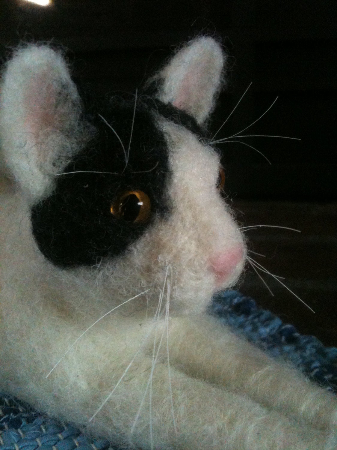 Custom Order a Needle Felted Wool Sculpture of Your Cat