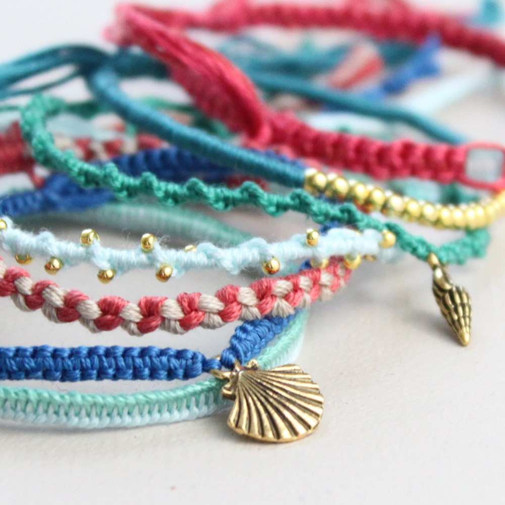 Beach Comber Friendship Bracelets - Gold