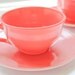 SALE Coral Vintage Tea Cups