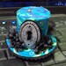 Mini Steampunk Lolita Top Hat Barrette Peacock Blue