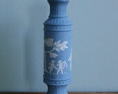 Avon Avonshire Wedgewood Blue Vessel Decanter Bottle