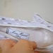 Miss Maud Paris White Vintage Heels / Small Bridal Heels / Size 5.5 Women's White Lacy Heels / French Luxury Fashion Vintage Heels