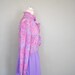 Vintage Pink Dress / Purple Pink Dress / Girly Dress / Vintage 1970s Paisley Dress / Pink and Purple Medley Vintage Dress