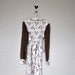 LAST DAY Vintage Childrens Dress / 1950s 1960s Little Girls Dress / Brown and White Animal Print / Vintage Kids Dress