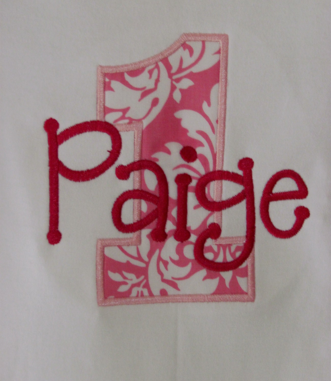 Girl or Boy, Appliqued Birthday Number, Shirt or Onesie, YOU DESIGN, Monogrammed, Personalized, Birthday