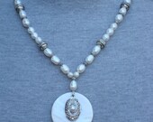 Freshwater Pearls and Silver Neckalce