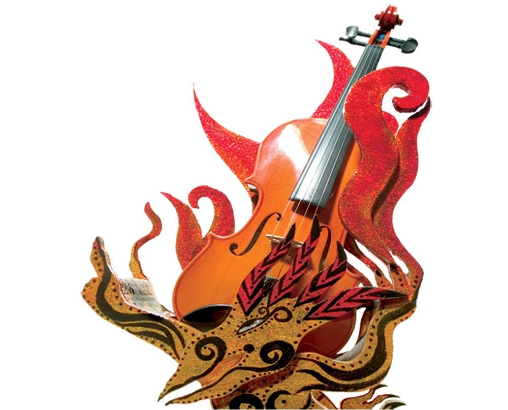 Atorsha DECORATIVE VIOLIN HANGER, the look of inlaid glass that frames your instrument while holding but fills the wall when playing
