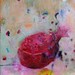 Pomegranate II Original Painting on Stretched Canvas 9,6x12